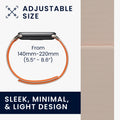 kwmobile Ersatzarmband kompatibel mit Xiaomi Mi Band 10 / Mi Band 9 / 8 Armband - Fitnesstracker Band mit Magnetverschluss Orange