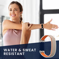 kwmobile Ersatzarmband kompatibel mit Xiaomi Mi Band 10 / Mi Band 9 / 8 Armband - Fitnesstracker Band mit Magnetverschluss Orange