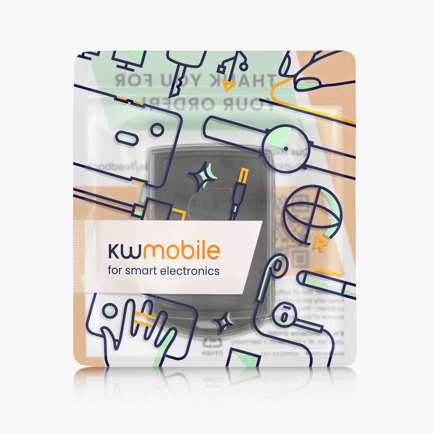 kwmobile Autoschlüssel Hülle kompatibel mit Volvo 4-Tasten Autoschlüssel Keyless Go