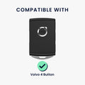 kwmobile Autoschlüssel Hülle kompatibel mit Volvo 4-Tasten Autoschlüssel Keyless Go