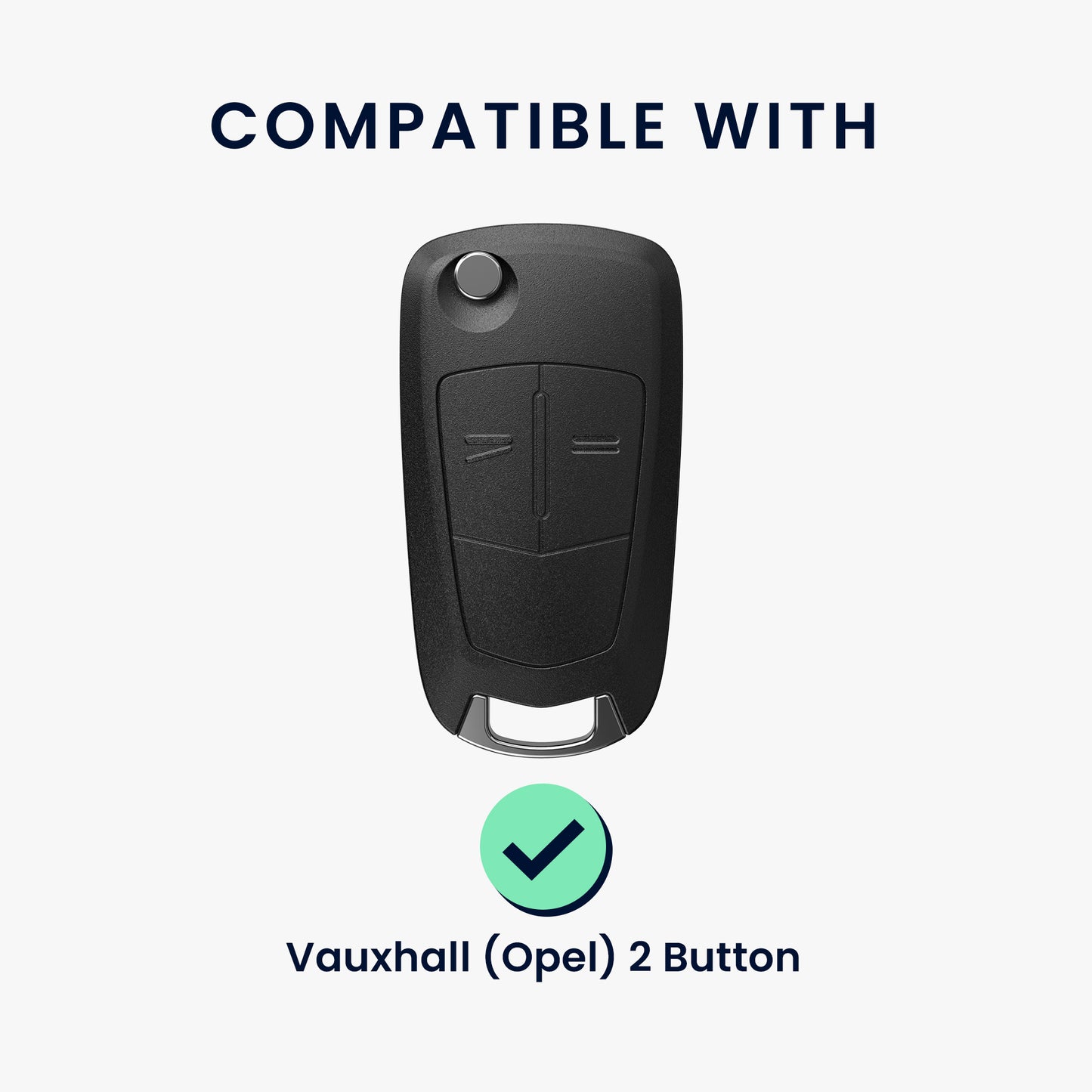 kwmobile Autoschlüssel Hülle kompatibel mit Opel Vauxhall 2-Tasten Klappschlüssel Autoschlüssel - Schlüsselhülle Silikon Cover