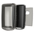 kwmobile Autoschlüssel Hülle kompatibel mit Mazda 3-Tasten CX30 CX50 CX60 CX90 MX-30 - Schlüsselhülle Silikon Cover - Schwarz Transparent Schwarz  [dsg01]
