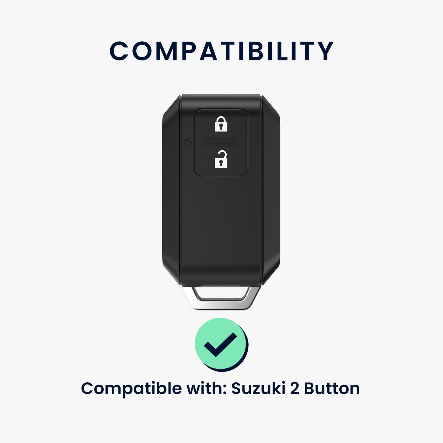 kwmobile Autoschlüssel Hülle kompatibel mit Suzuki 2-Tasten Autoschlüssel Keyless Go