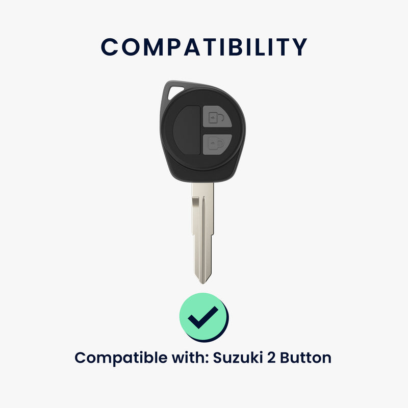 kwmobile Autoschlüssel Hülle kompatibel mit Suzuki 2-Tasten SmartKey Autoschlüssel Keyless Go - Schlüsselhülle Silikon Cover