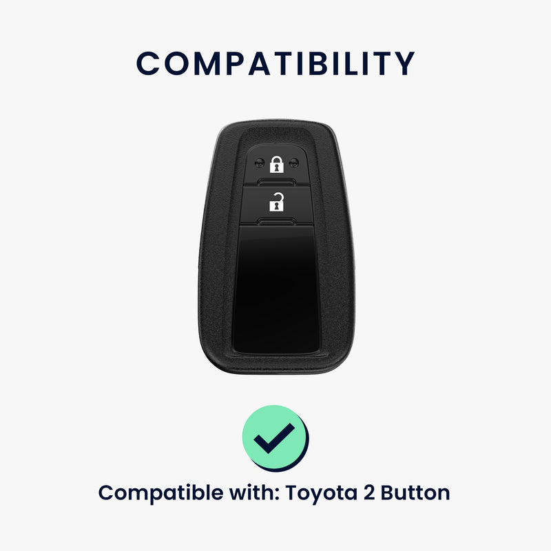 kwmobile Autoschlüssel Hülle kompatibel mit Toyota 2-Tasten Smart Key Autoschlüssel - Schlüsselhülle Silikon Cover