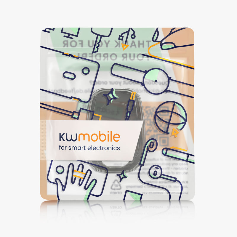 kwmobile Autoschlüssel Hülle kompatibel mit Renault Dacia 2-Tasten Funk Autoschlüssel - Schlüsselhülle Silikon Cover