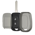 kwmobile Autoschlüssel Hülle kompatibel mit Renault Dacia 2-Tasten Funk Autoschlüssel - Schlüsselhülle Silikon Cover