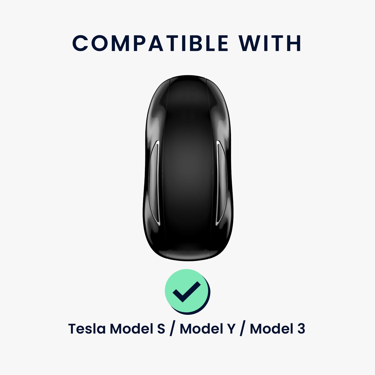 kwmobile Autoschlüssel Hülle kompatibel mit Tesla Model S / Model Y / Model 3