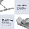 kwmobile Ständer für PC und Tablet - Notebook Halterung verstellbar - Tablethalterung kompakt - portabler Laptop Ständer