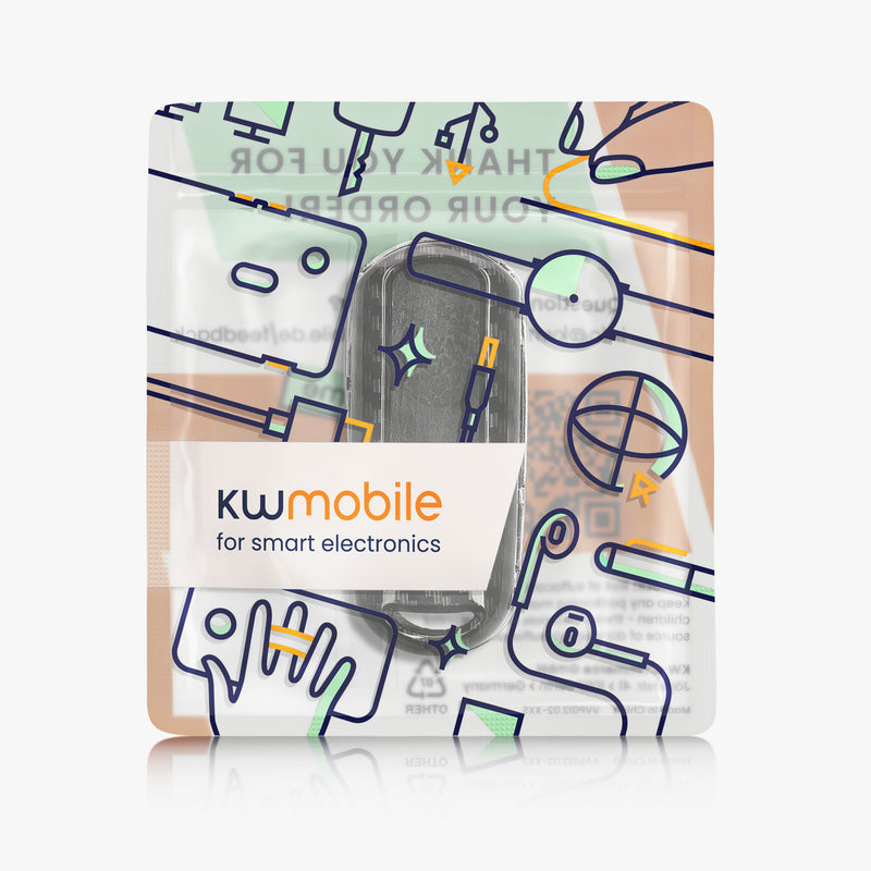 kwmobile Autoschlüssel Hülle kompatibel mit Mazda 2-Tasten Keyless Go Autoschlüssel Hardcover Schutzhülle Schlüsselhülle Cover