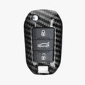 kwmobile Autoschlüssel Hülle kompatibel mit Peugeot Citroen 3-Tasten Klapp Autoschlüssel Hardcover Schutzhülle Schlüsselhülle Cover