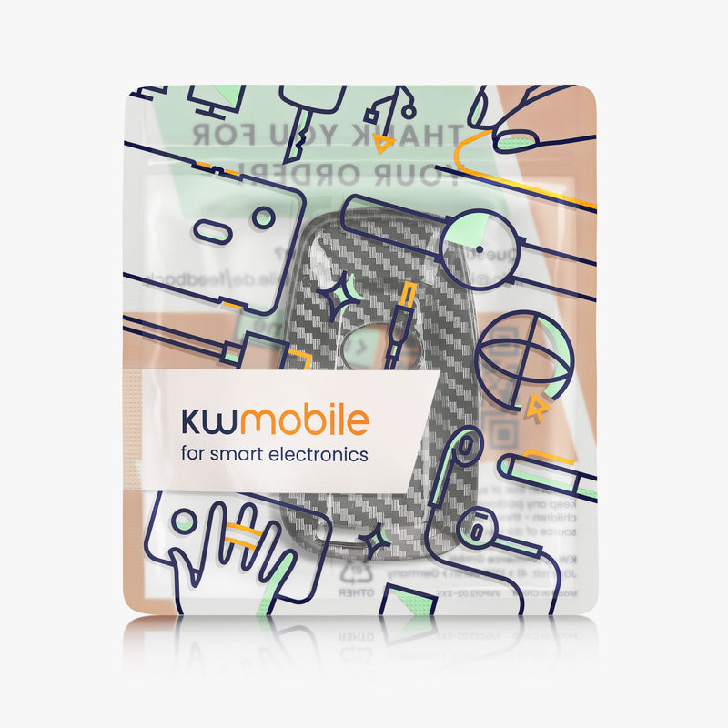 kwmobile Autoschlüssel Hülle kompatibel mit Toyota 2-Tasten Smart Key Autoschlüssel Hardcover Schutzhülle Schlüsselhülle Cover