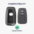 kwmobile Autoschlüssel Hülle kompatibel mit Toyota 2-Tasten Smart Key Autoschlüssel Hardcover Schutzhülle Schlüsselhülle Cover