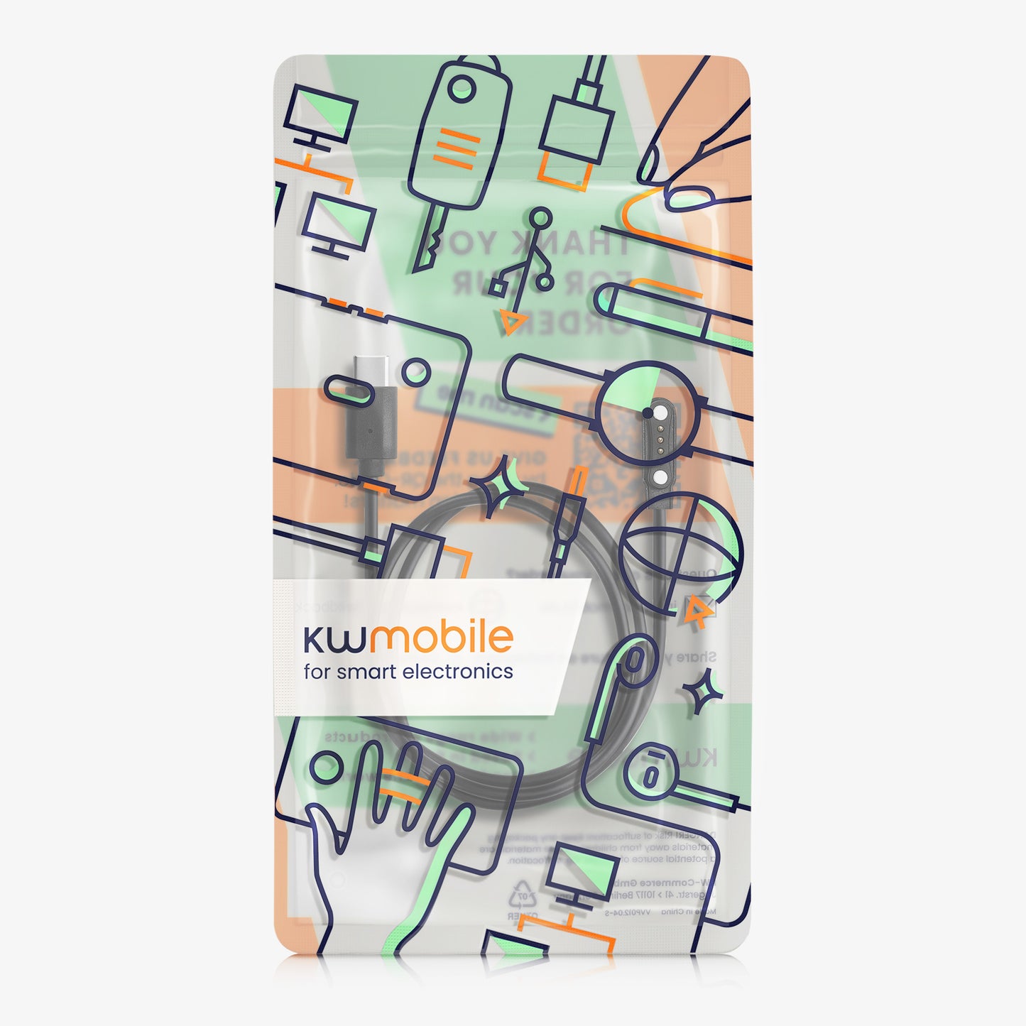 kwmobile Aufladekabel kompatibel mit PLAUD Note AI Voice Recoder Ladekabel Ersatzkabel für KI Aufnahmegerät KI Sprachrecorder Kabel