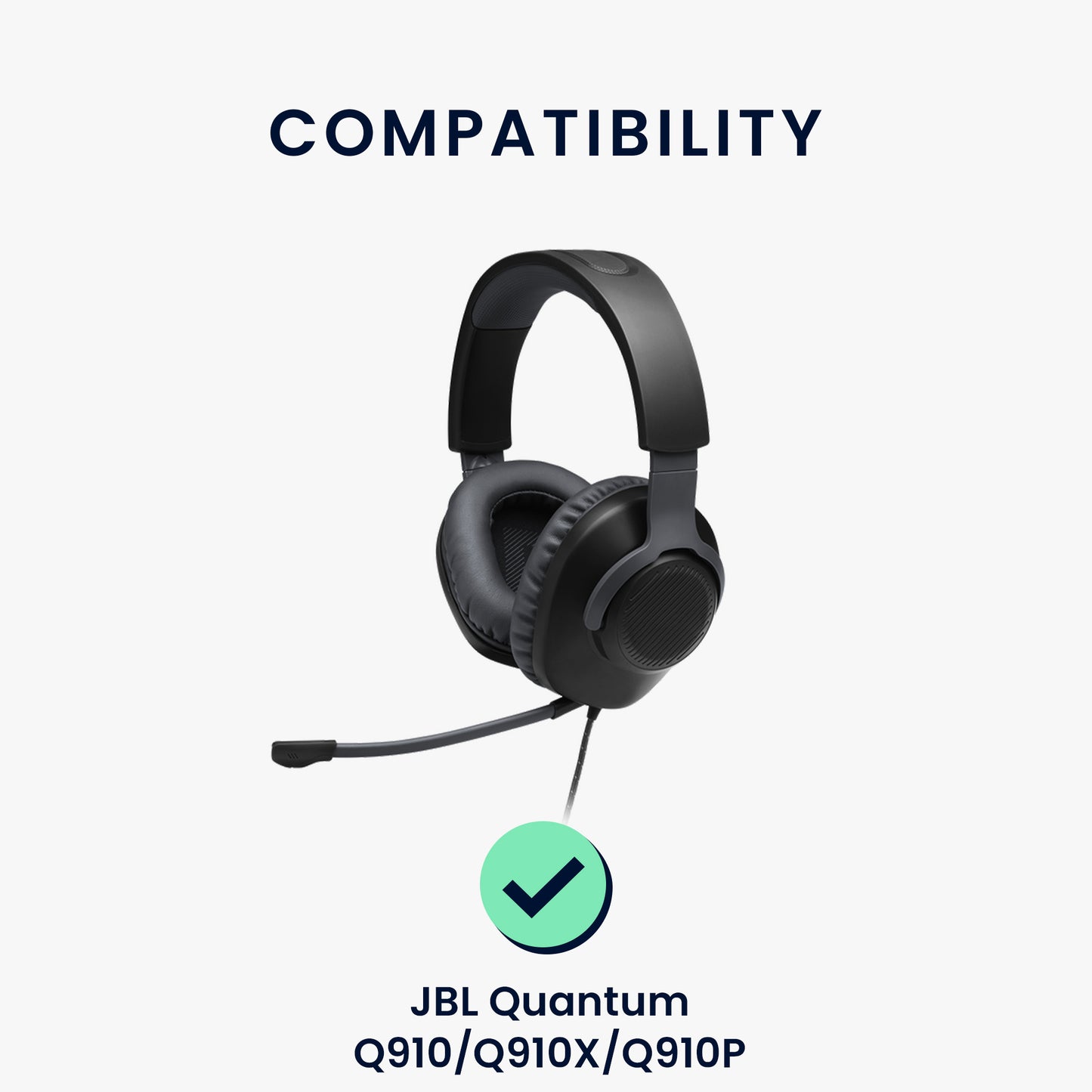 kwmobile Ohr Polster für JBL Quantum Q910 / Q910X / Q910P Ohrpolster Ersatz Ohrpolster Kopfhörer Ersatzteile Kopfhörer Ersatzpolster Over Ear Headphones