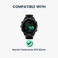 kwmobile Schutzhülle kompatibel mit Garmin Forerunner 570 42mm Hülle - Fitness Tracker Case aus Soft Smartwatch Case