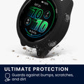 kwmobile Schutzhülle kompatibel mit Garmin Forerunner 570 42mm Hülle - Fitness Tracker Case aus Soft Smartwatch Case