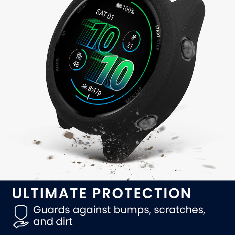kwmobile Schutzhülle kompatibel mit Garmin Forerunner 570 42mm Hülle - Fitness Tracker Case aus Soft Smartwatch Case