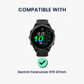 kwmobile Schutzhülle kompatibel mit Garmin Forerunner 970 47mm Hülle - Fitness Tracker Case - Soft Smartwatch Case