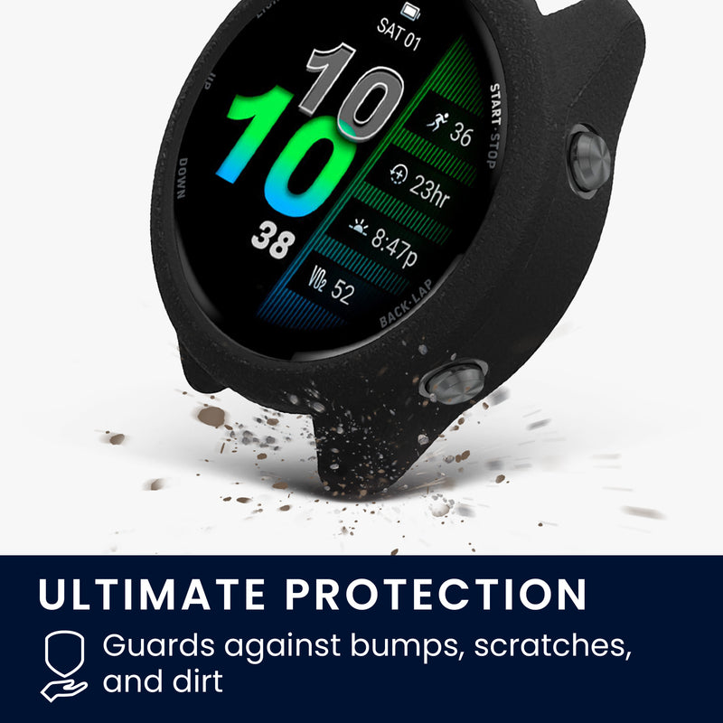 kwmobile Schutzhülle kompatibel mit Garmin Forerunner 970 47mm Hülle - Fitness Tracker Case - Soft Smartwatch Case