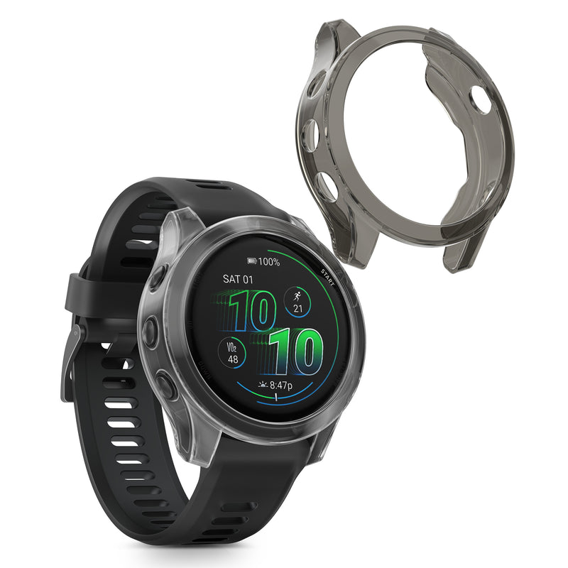 kwmobile Sport Schutzhülle kompatibel mit Garmin Forerunner 570 42mm Hülle Case ohne Tracker