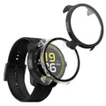 kwmobile 2x Cover kompatibel mit Suunto Run GPS Hülle - Fullbody Fitnesstracker Case Set aus Glas - Schwarz Transparent Schwarz  [dsg01]