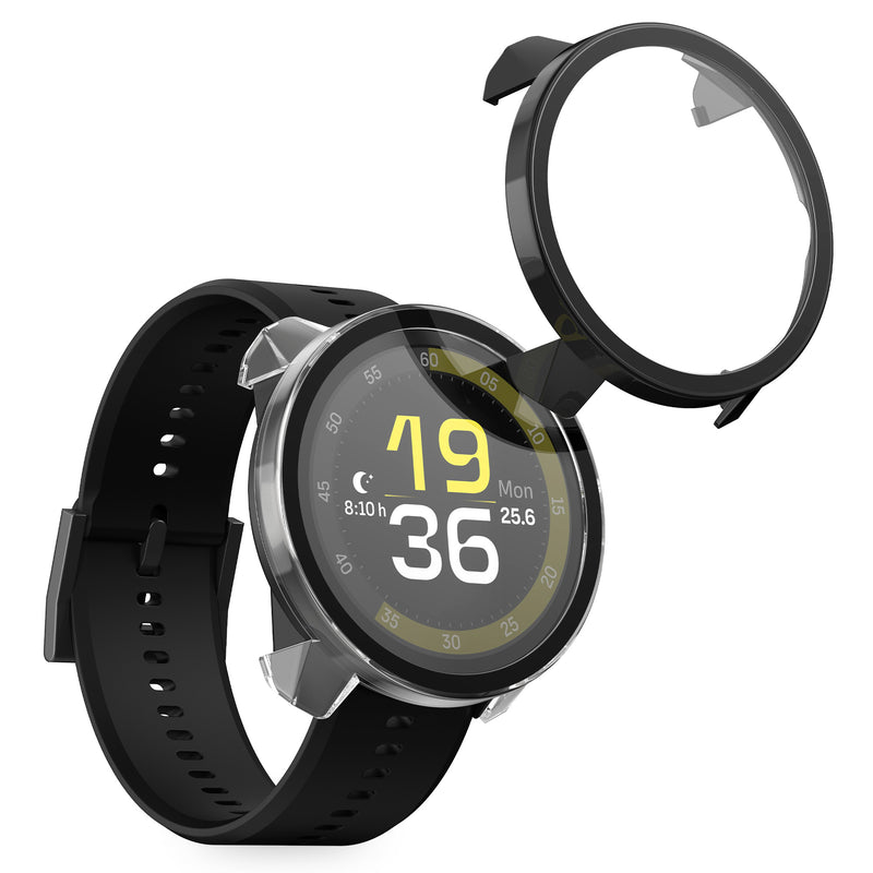 kwmobile Glas Hülle für Suunto Run GPS Schutzhülle Fullbody Fitnesstracker Case Set Transparent