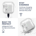 kwmobile Kopfhörer Case kompatibel mit Apple Airpods 4 Hülle mit Standfunktion und Sicherheitsverschluss