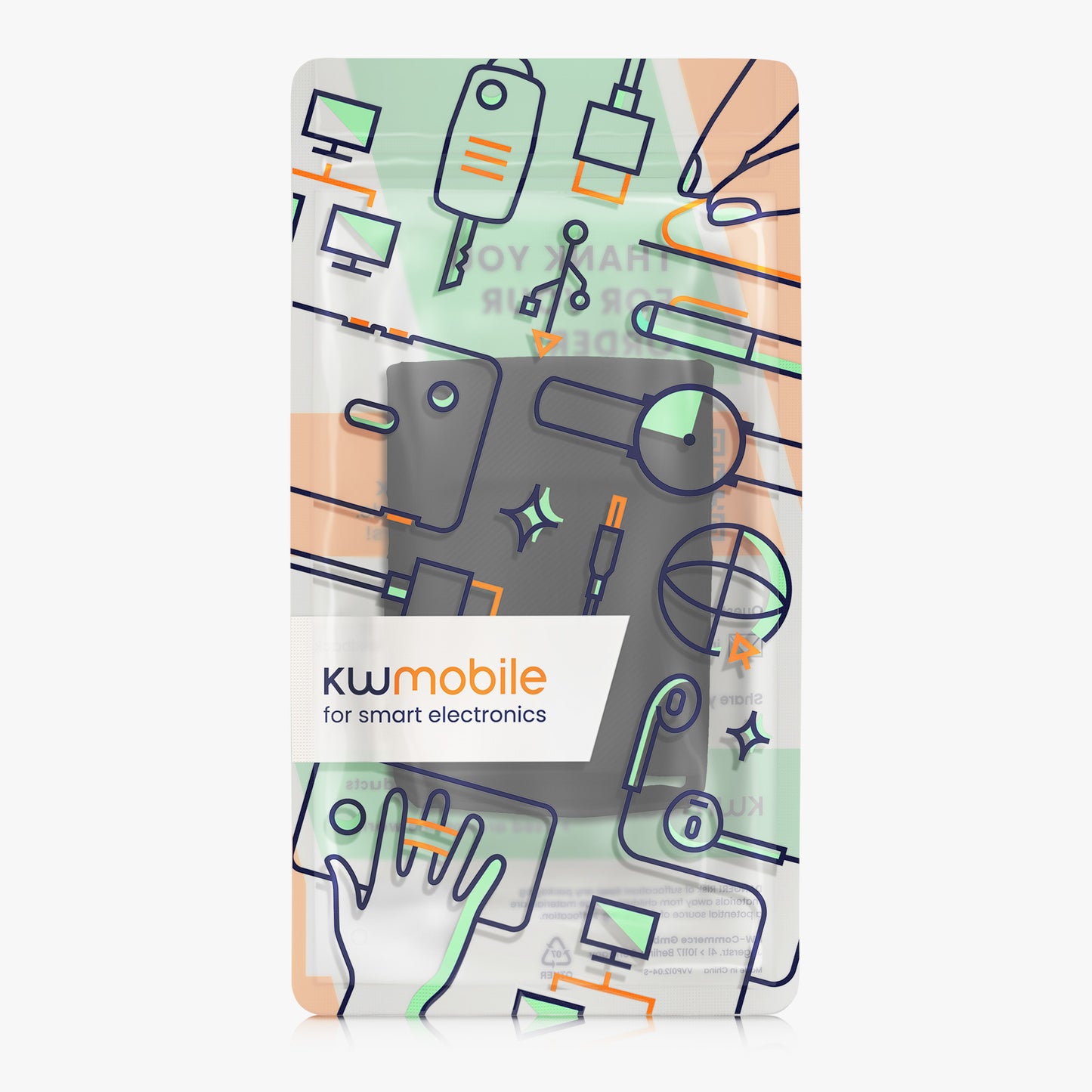 kwmobile Silikonhülle für Fahrradlicht und Dash Cam kompatibel mit Garmin Varia Vue Hülle Fahrrad Frontlicht Cover