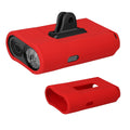 kwmobile Silikonhülle für Fahrradlicht und Dash Cam kompatibel mit Garmin Varia Vue Hülle - Fahrrad Frontlicht Cover aus Silikon - Rot Rot  