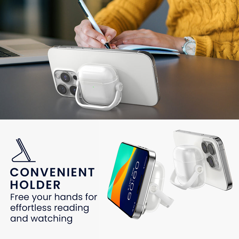 kwmobile Kopfhörer Case kompatibel mit Apple Airpods 4 Hülle Headphones Cover mit Sicherheitsverschluss