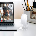 kwmobile Maushalter kompatibel mit Apple Magic Mouse 1 / Magic Mouse 2 / Logitech Pebble Wireless Ständer - Maus-Display-Ständer mit Antirutschfüßen