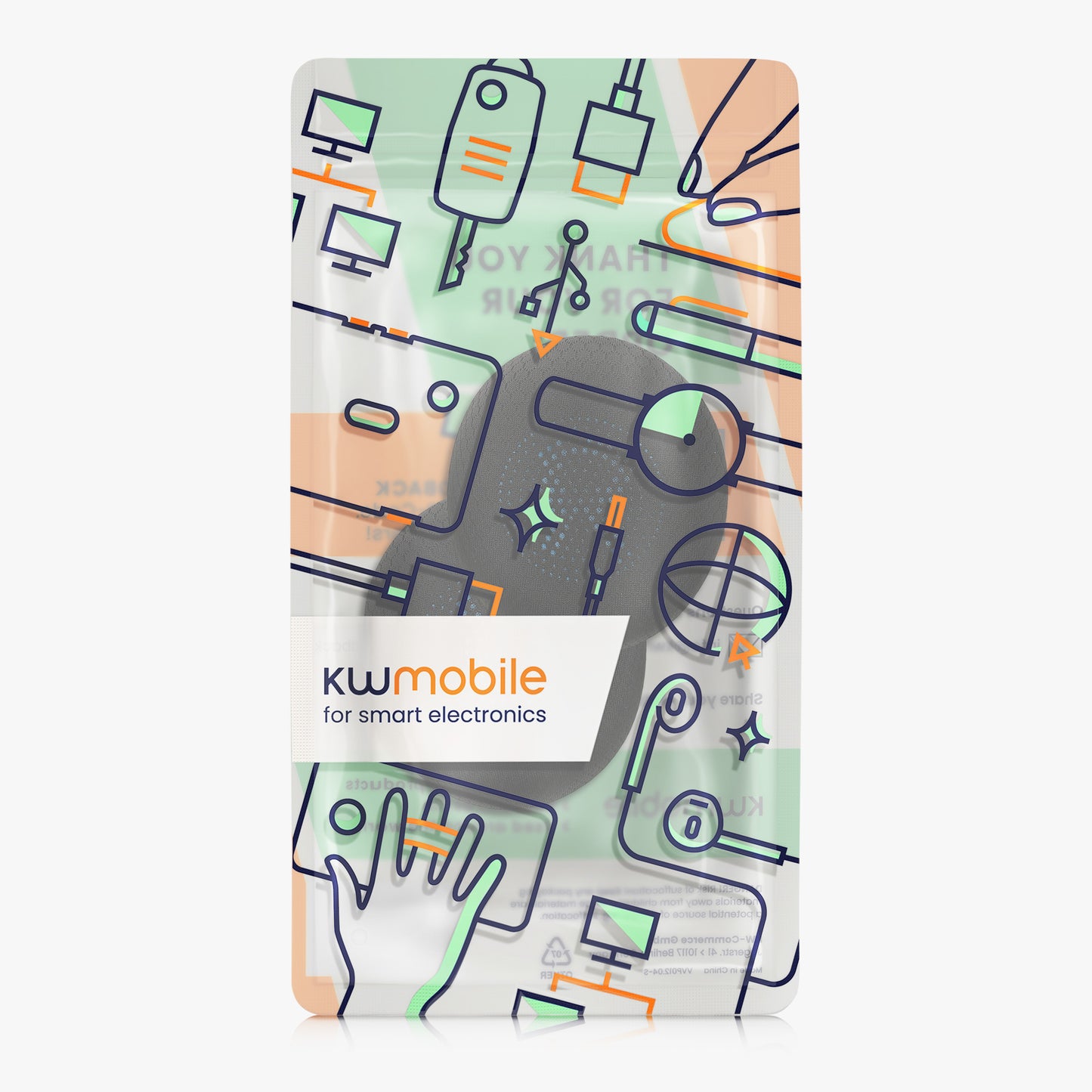 kwmobile Ohr Polster für Jabra Elite 45h / Evolve2 65 / Evolve2 40 - Ersatz Ohrpolster - Kopfhörer Ersatzteile - Kopfhörer Ersatzpolster für Over Ear Headphones