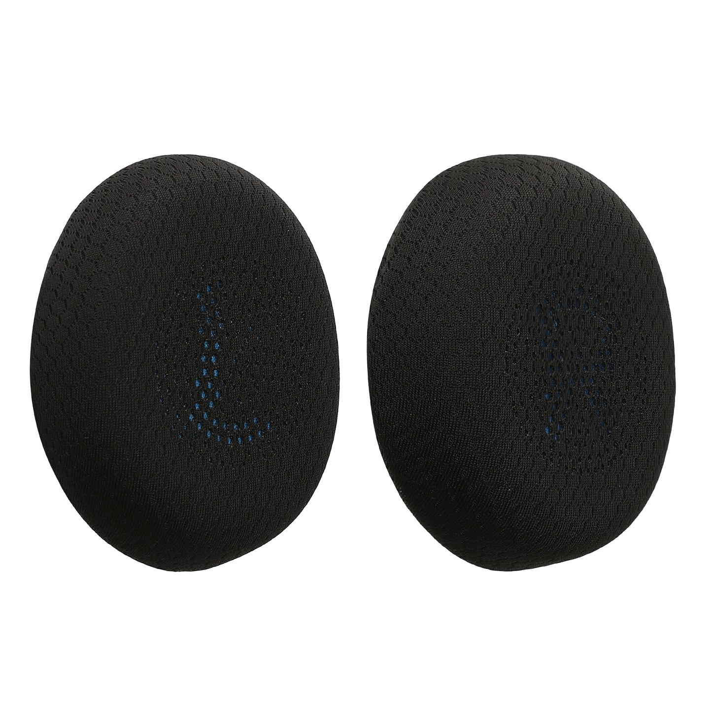 kwmobile 2x Mesh Polyester Ohr Polster für Jabra Jabra Elite 45h / Evolve2 65 / Evolve2 40 Ohrpolster - Ersatz Ohrpolster - Kopfhörer Ersatzteile - Kopfhörer Ersatzpolster für Over Ear Headphones Schwarz  