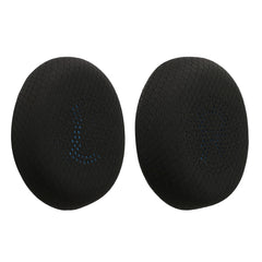 kwmobile 2x Mesh Polyester Ohr Polster für Jabra Jabra Elite 45h / Evolve2 65 / Evolve2 40 Ohrpolster - Ersatz Ohrpolster - Kopfhörer Ersatzteile - Kopfhörer Ersatzpolster für Over Ear Headphones Schwarz  