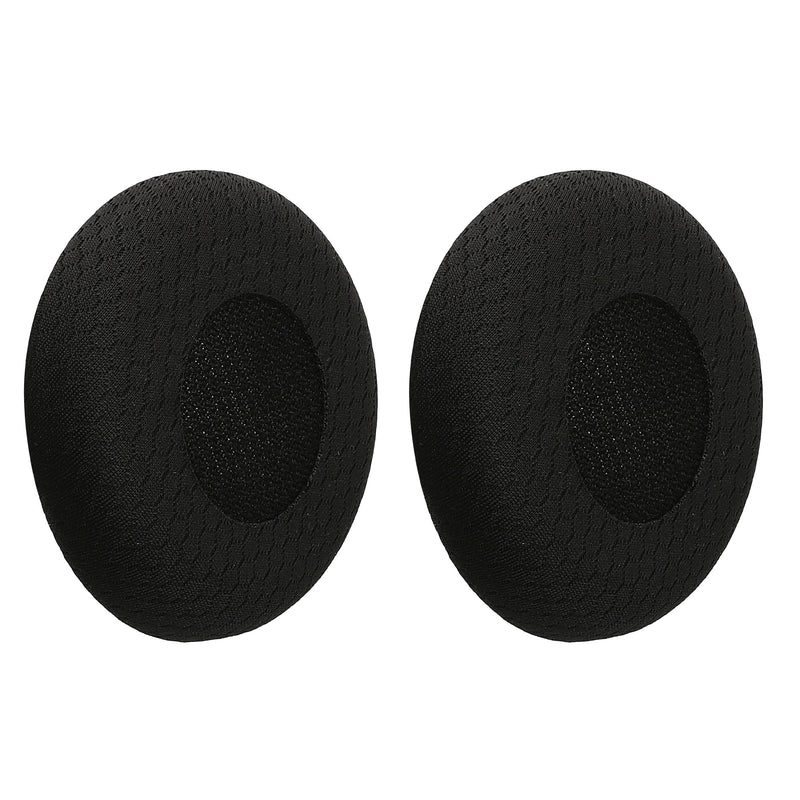 kwmobile 2x Mesh Polyester Ohr Polster für Jabra Evolve 20 / 20se / 30 / 30II / 40 / 65 Ohrpolster - Ersatz Ohrpolster - Kopfhörer Ersatzteile - Kopfhörer Ersatzpolster für Over Ear Headphones Schwarz  