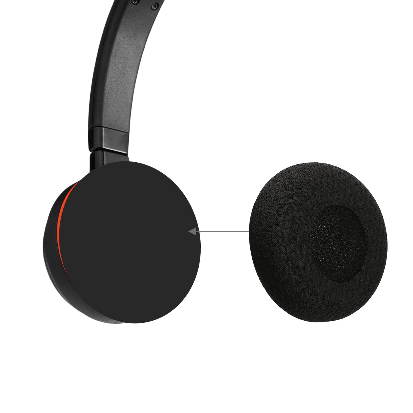 kwmobile Ohr Polster für Jabra Evolve 20 / 20se / 30 / 30II / 40 / 65 Ohrpolster Ersatz Kopfhörer Ersatzteile Kopfhörer Ersatzpolster für Over Ear Headphones