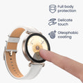 kwmobile Glas Hülle für Huawei Watch GT6 41mm Schutzhülle Fullbody Fitnesstracker Case Set