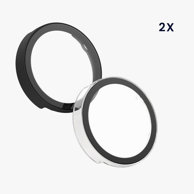 kwmobile Glas Hülle für Huawei Watch GT6 41mm Schutzhülle Fullbody Fitnesstracker Case Set