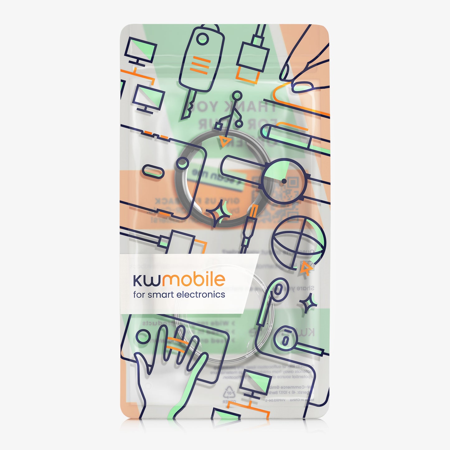 kwmobile Schutzhülle für Huawei Watch GT6 41mm Fullbody Display Cover Set
