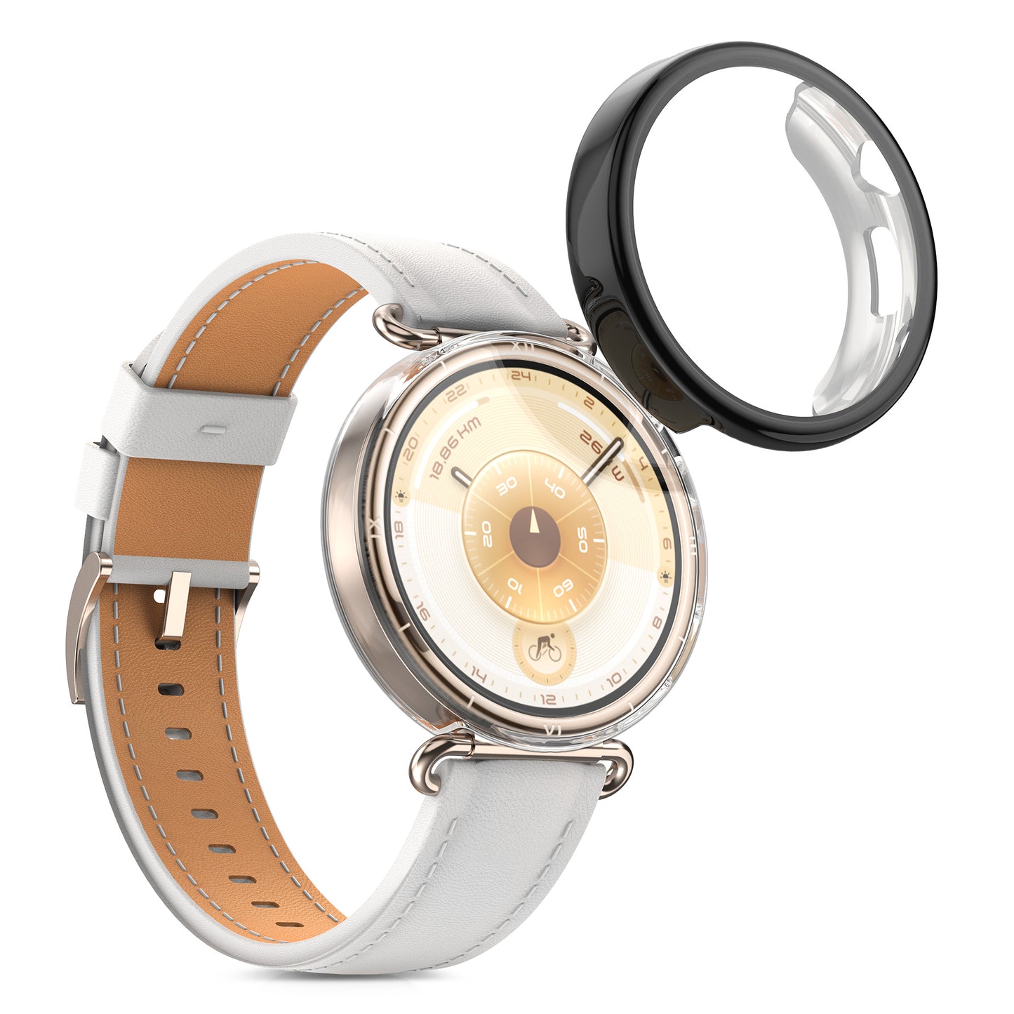 kwmobile Schutzhülle für Huawei Watch GT6 41mm Fullbody Display Cover Set