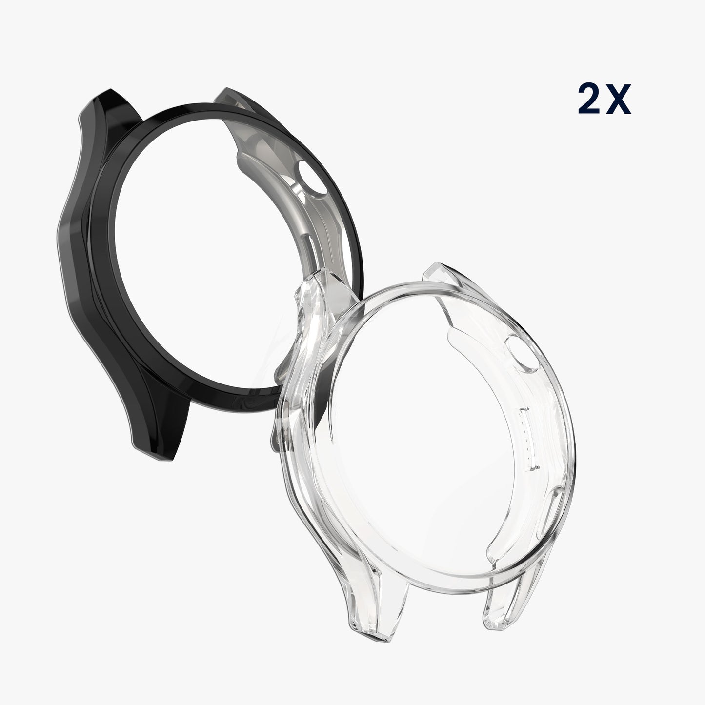 kwmobile Silikon Hülle für Huawei Watch GT6 46mm Schutzhülle Fullbody Display Cover Set