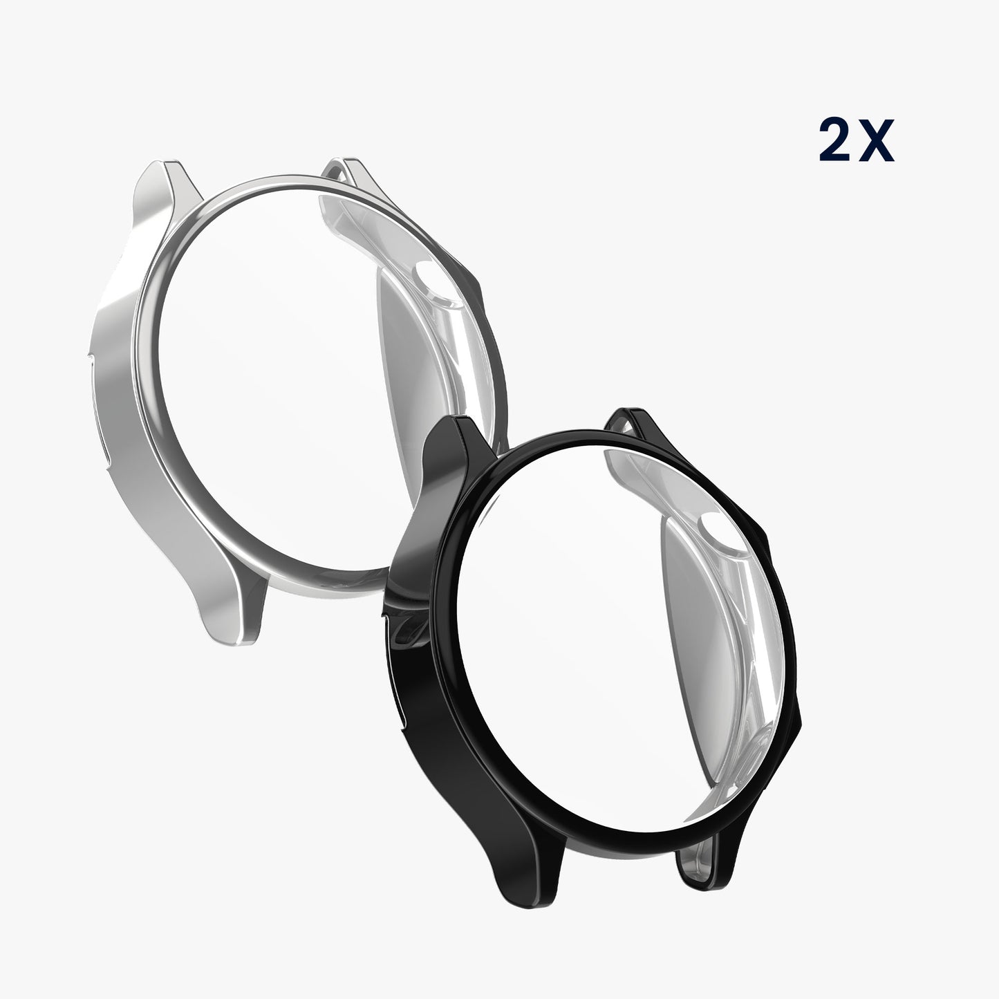kwmobile Schutzhülle für OnePlus Watch 3 / Oppo Watch X2 Fullbody Display Cover Set