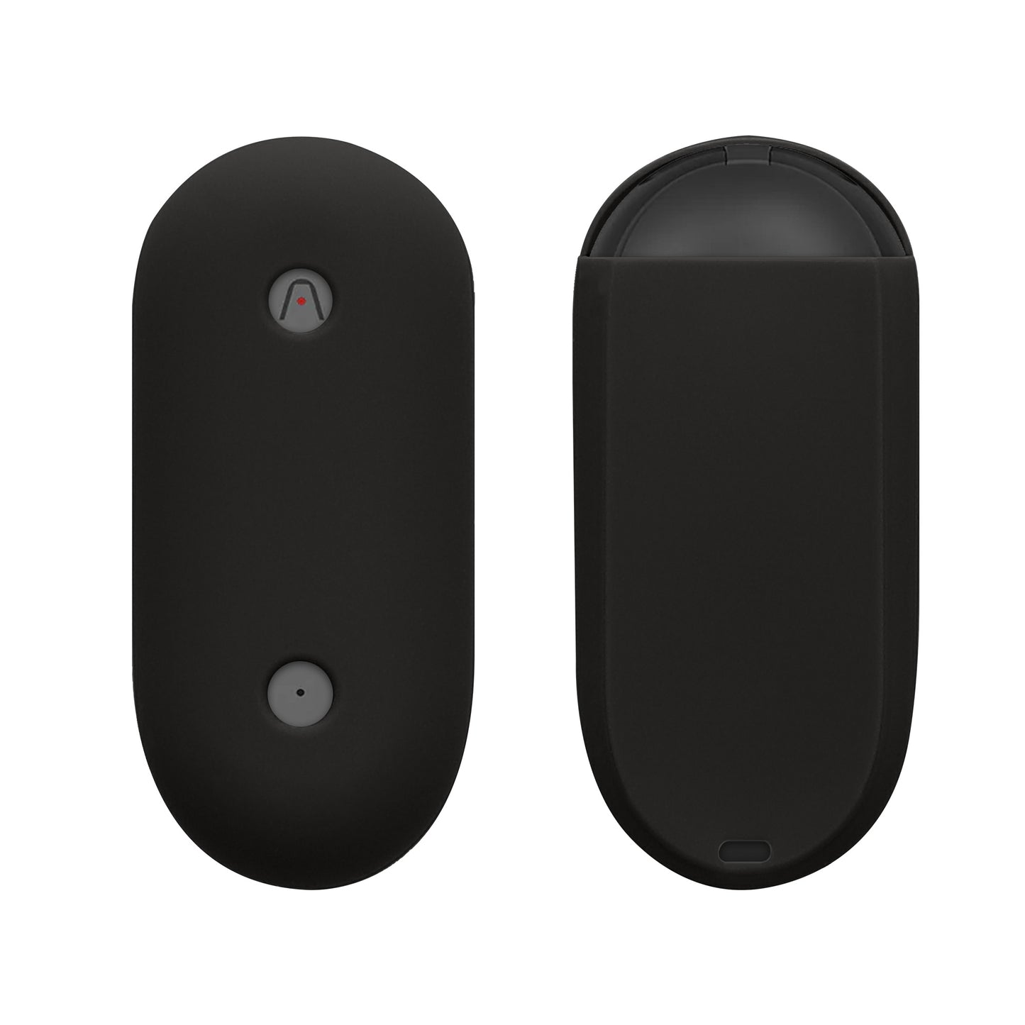 kwmobile KI Sprachrekorder Schutzhülle kompatibel mit NotePin Voice Recorder Hülle - Silikon Case für AI Diktiergerät - Schwarz Schwarz  