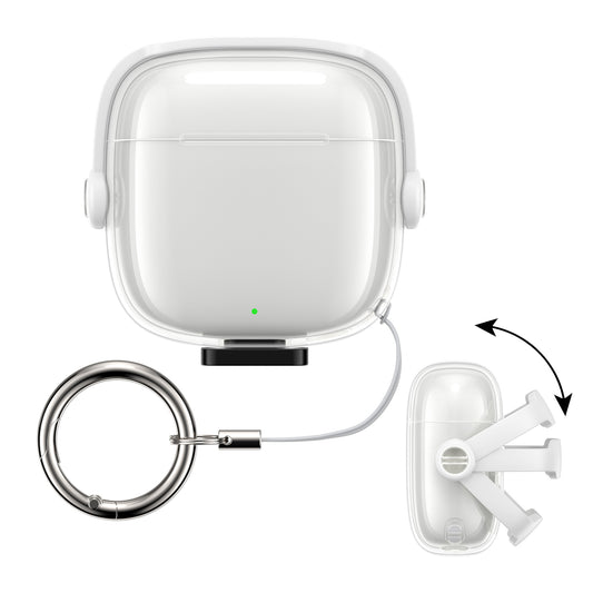 kwmobile transparentes Kopfhörer Case kompatibel mit Huawei FreeBuds SE2 / SE3 Hülle - Headphones TPU Cover mit Sicherheitsverschluss - Transparent Transparent  