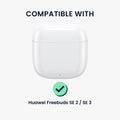 kwmobile Kopfhörer Case kompatibel mit Huawei FreeBuds SE2 / SE3 Hülle Headphones Cover mit Sicherheitsverschluss