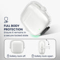 kwmobile Kopfhörer Case kompatibel mit Huawei FreeBuds SE2 / SE3 Hülle Headphones Cover mit Sicherheitsverschluss