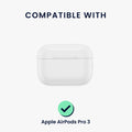 kwmobile Kopfhörer Case kompatibel mit Apple Airpods Pro 3 Hülle Headphones Cover mit Standfunktion und Sicherheitsverschluss