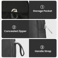 kwmobile Kopfhörer Tasche für Over Ear Headphones kompatibel mit Sony WH-CH520 / WH-CH510 / MDR-ZX110 Case - Kopfhörer Hülle mit Reißverschluss