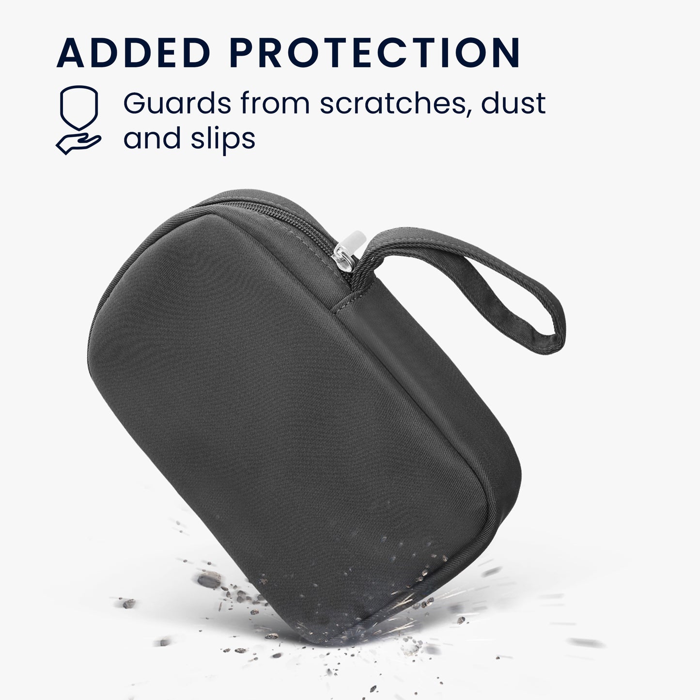 kwmobile Kopfhörer Tasche für Over Ear Headphones kompatibel mit Sony WH-CH520 / WH-CH510 / MDR-ZX110 Case - Kopfhörer Hülle mit Reißverschluss
